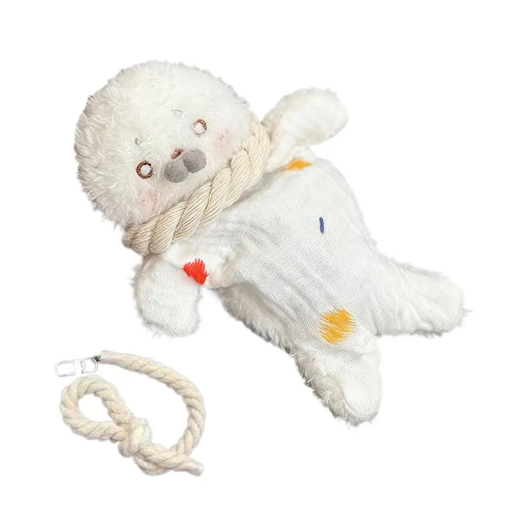 Stress Relief Plush Toy Cute Seal Bean Bag With Hanging Rope Funny Sensory For Stress Relief & Kids