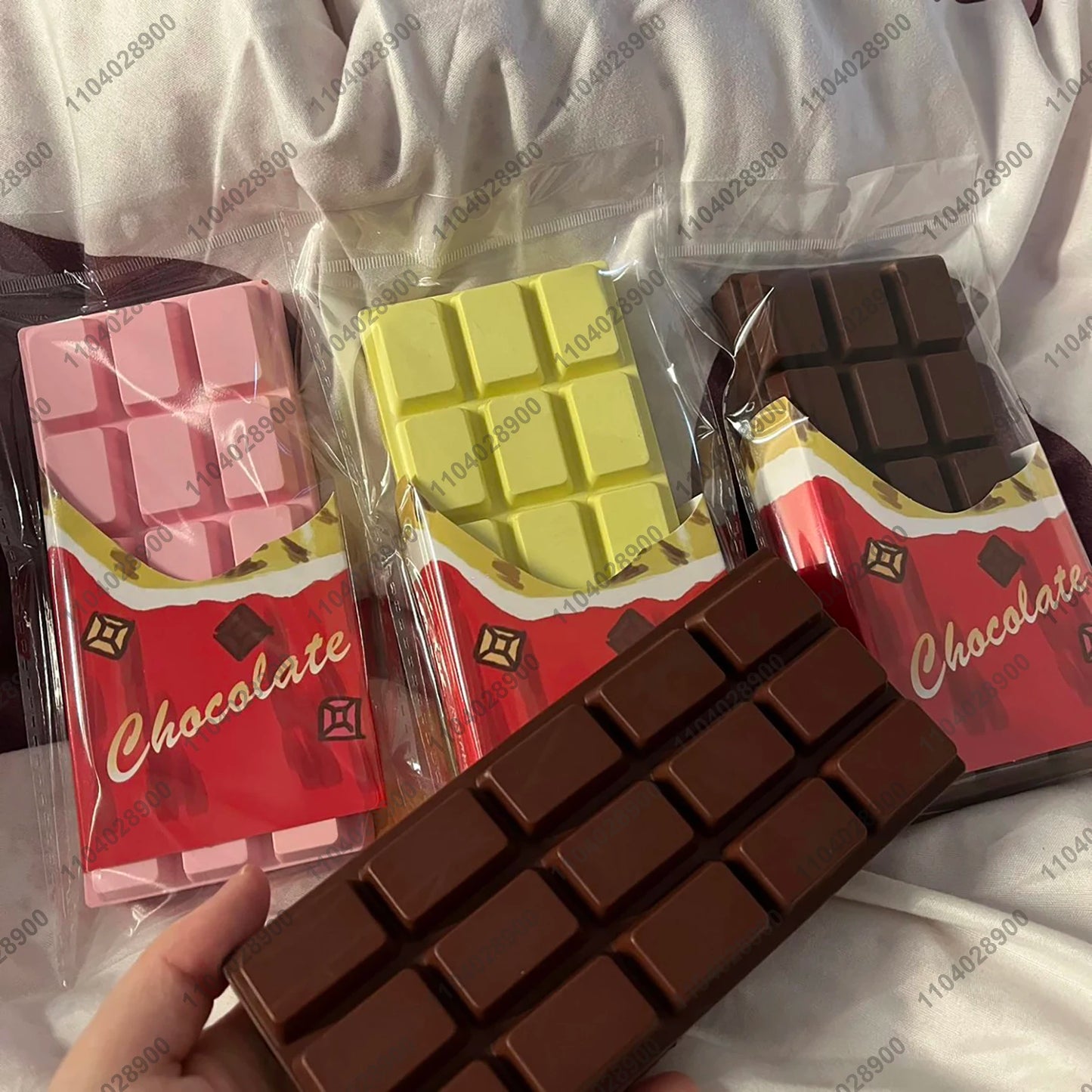Chocolate Bar Squishy Slow Rising White Chocolate Bar Slow Rebound Squeeze Toy Food Stress Release Hand Relax Gift