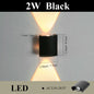 LED Wall Lamp AC110-265 IP65 Outdoor Waterproof Aluminum Wall Light Up Down luminous lighting Indoor  Stair Garden Sconce Light