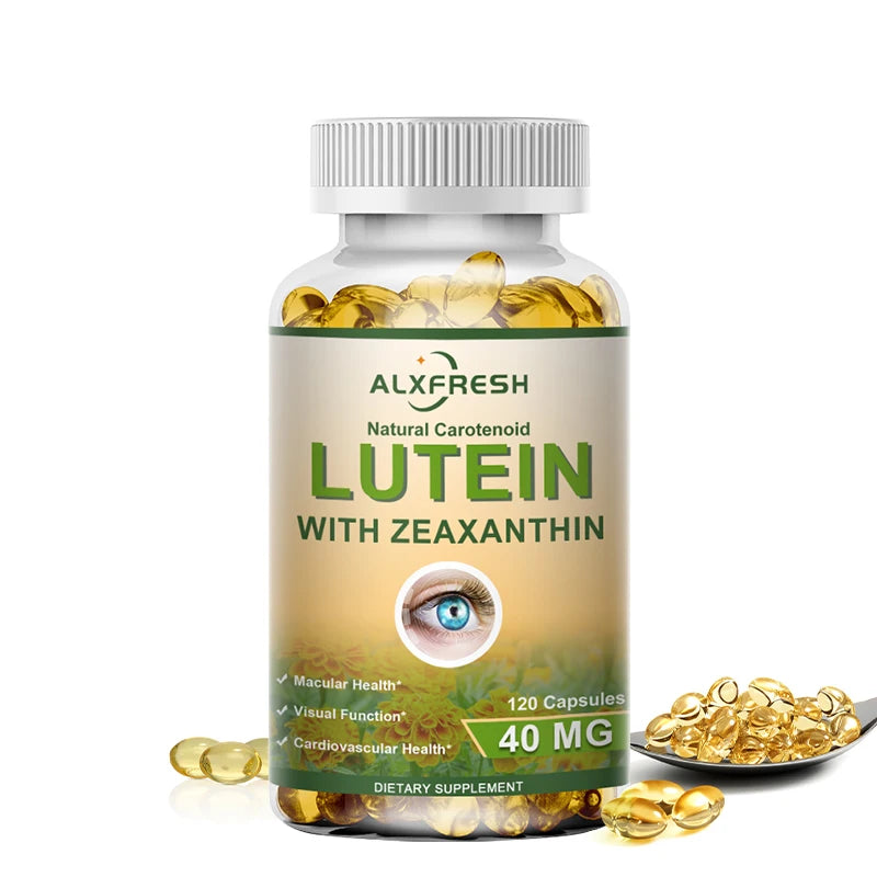 Alxfresh Lutein 40 mg With Zeaxanthin Health Supplements and Eyes Vitamins Supports Eye Strain Dry Eyes and Vision Health