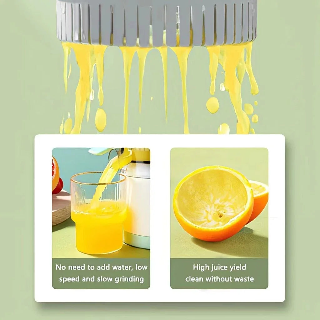 Portable Juicer Extractor Fully Automatic Fruit Household Juicer Automatic Orange Lemon Juice USB Charge Extractor Extruder