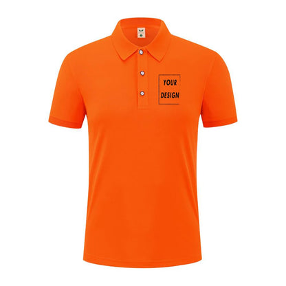 2025 Summer Causal Polo Shirt Custom Logo Printed Text Picture Brand Embroidery Personal Design Breathable Men And WomenTops