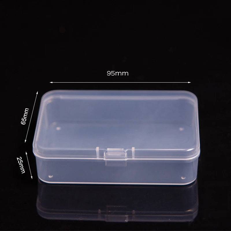 Multifunctional Acrylic Card Storage Box 12x10.5cm Display Card Case Holds 400 Postcards With 2 Compartments For Postcard/Photos