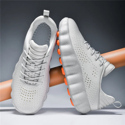 ClaWave Men Women Running Shoes Massage Particles Supercritical Cushioning Breathable Knit Sports Sneakers Non-slip Walking Shoe