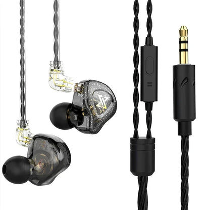 QKZ CK5 FiLe Wired Earphone Professional Gaming And Sports Noise Cancelling Headphones with Microphone HiFi Music Earphone