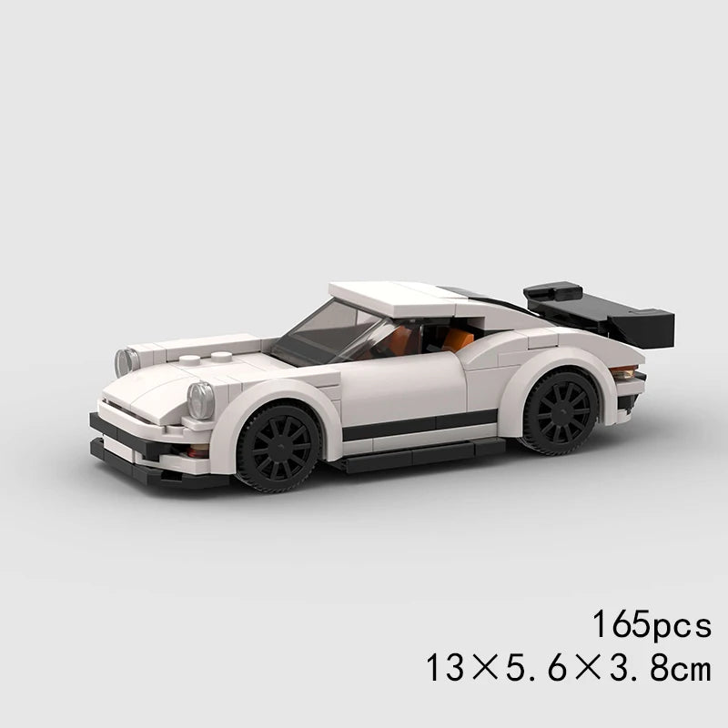 City Speed Racing Car Model Building Blocks DIY Bricks MOC Toy Classic Rally Sports Super Racer Vehicle Christmas gift technique