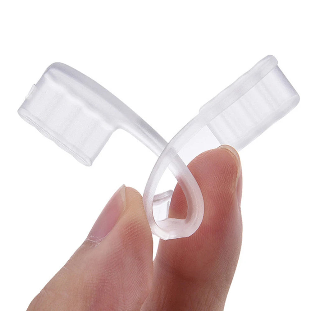 1Pc Silicone Dental Mouth Guard Stop Teeth Grinding Bruxism Eliminate Clenching Sleep Aid For For Sleep Snoring Health Care