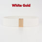 Fashion Women Elastic Band Wide Belts Simple Down Coat Waist Belt Female Buckle Black Strap Dress Decoration Accessories Ladies