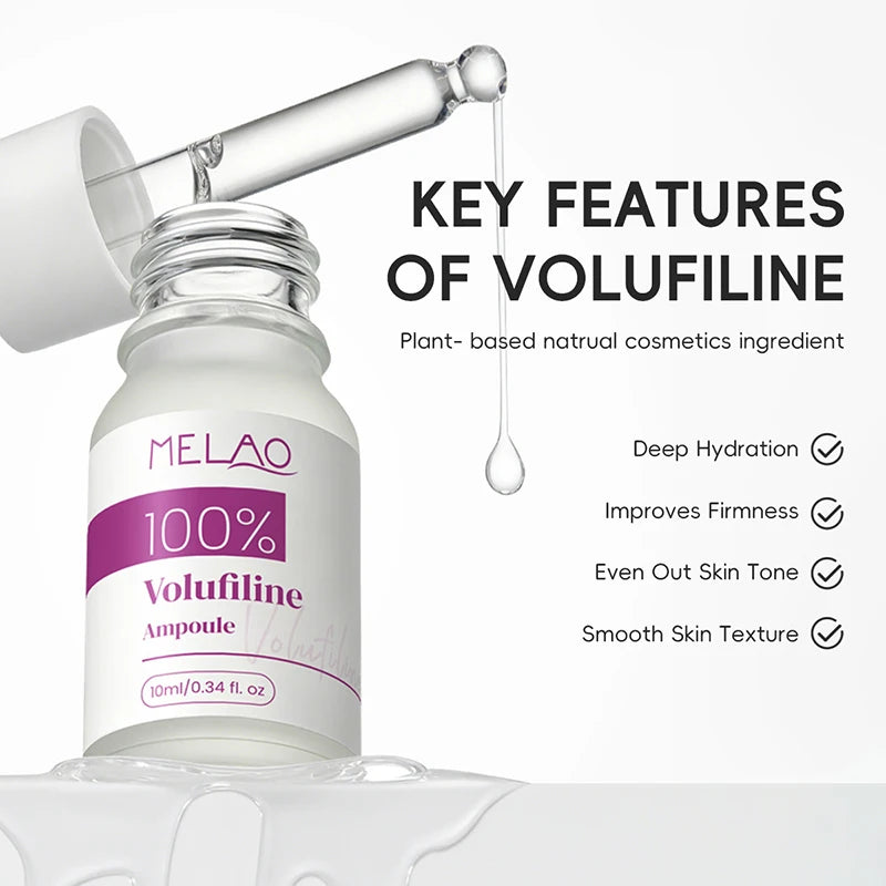 100% Pure Volufiline Plumping Ampoule Serum, Skin Care Essential for Facial Volume & Even Skin Tone, Fast-Absorbing Hydrating