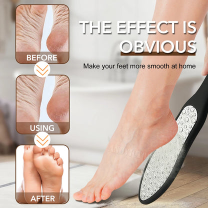 1Pcs Double Sided Pedicure Tool Professional Foot File Callus Remover Rasp Scrubber For Dead Skin Heel Used on Wet and Dry Feet