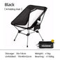 PACOONE Travel Ultralight Folding Chair Detachable Portable Moon Chair Outdoor Camping Fishing Chair Beach Hiking Picnic Seat