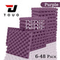 TOUO Acoustic Foam Fireproof Soundproofing Sponge 6/12/24/48 Pcs Egg Crate Soundproof Foam Studio Home Sound-absorbing