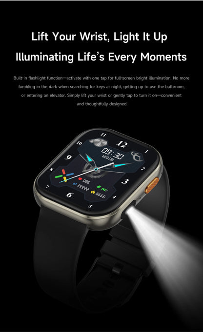 LIGE AMOLED Smart Watch Men 2.04 Screen Bluetooth Call Health Monitor IP68 Waterproof Sport Women Smartwatch New For Android IOS