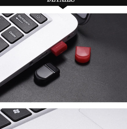 Super Mini USB 3.0 Flash Drive 64GB Free Chain Memory Stick Creative Gift Pen Drive 32GB Black Red White High Speed Pendrive 16G
