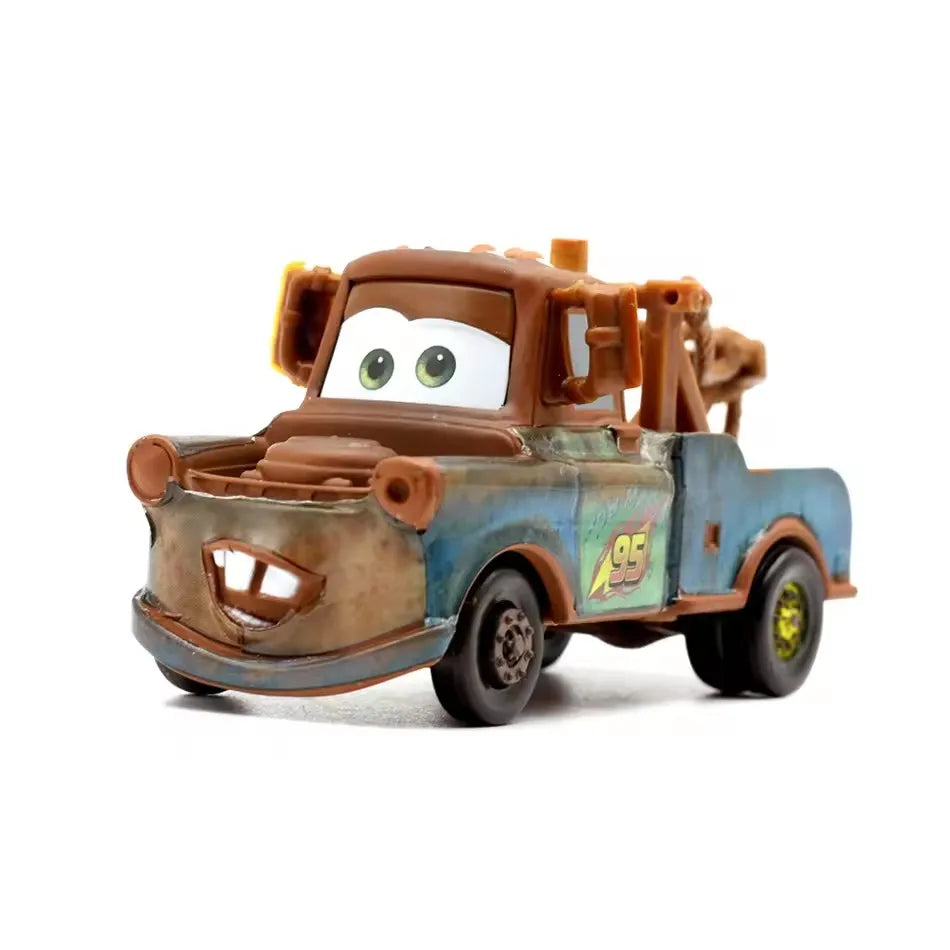 Disney Pixar Cars Lightning McQueen Storm Jackson Mack Container Truck 1/55 Ratio Die Casting Alloy Car Model Toys Truck Gifts