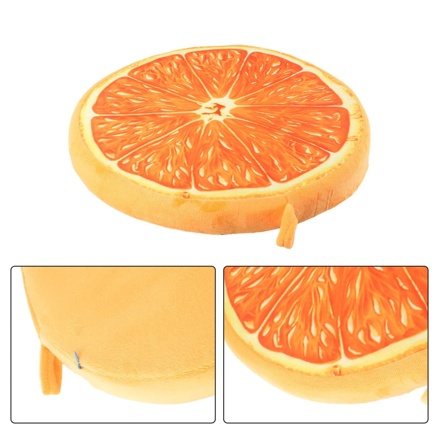Cartoon Fruits Print Round Bar Chair Cushion Cover Anti-Slip Seat Cushion Slipcover Soft Stool Cushion Covers For Living Dining