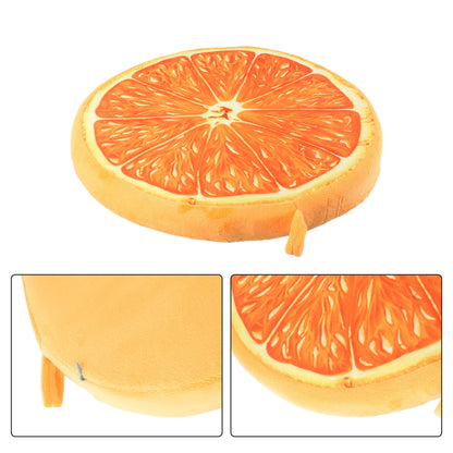 Cartoon Fruits Print Round Bar Chair Cushion Cover Anti-Slip Seat Cushion Slipcover Soft Stool Cushion Covers For Living Dining