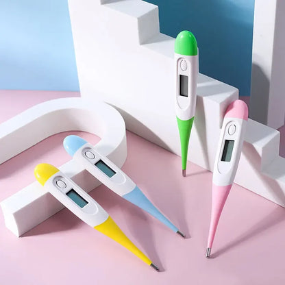 Digital Thermometer with Soft Tip, Oral & Armpit Temperature Test for Baby Adults, Home First Aid Fever Detection Tool