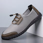 Men's Hollow Loafers Summer Mesh Comfortable Breathable Lightweight Casual Shoes Soft Bottom Slip-On Sandals-HT666