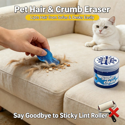 Eco-Friendly Reusable Blue Cleaning Gel, Multi-Purpose Dust Cleaner Gel for Keyboard, Car Vents & Small Gaps