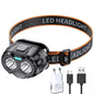 Powerful LED Headlamp IPX4 Waterproof Emergency Head Flashlight 500LM XPE LED Headlamp 500mAh for Outdoor Fishing Camping Hiking