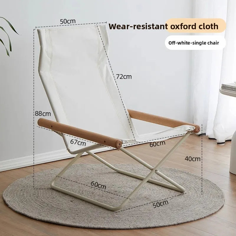 Outdoor folding chairs, portable camping chairs, solid wood armrest reclining chairs, beach chairs, horse stools, folding stools