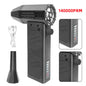 Air blower 140000RPM Turbo Jet Fan Brushless Motor Handheld Duct Fan 52M/S Portable Type-C Charging with Power Display ventilado