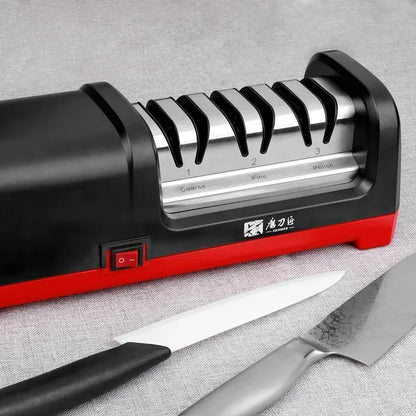 TAIDEA Electric Diamond Knife Sharpener New Upgrade Sharpening System Have Polishing Grit 360/600/1000# Professional Sharpeners