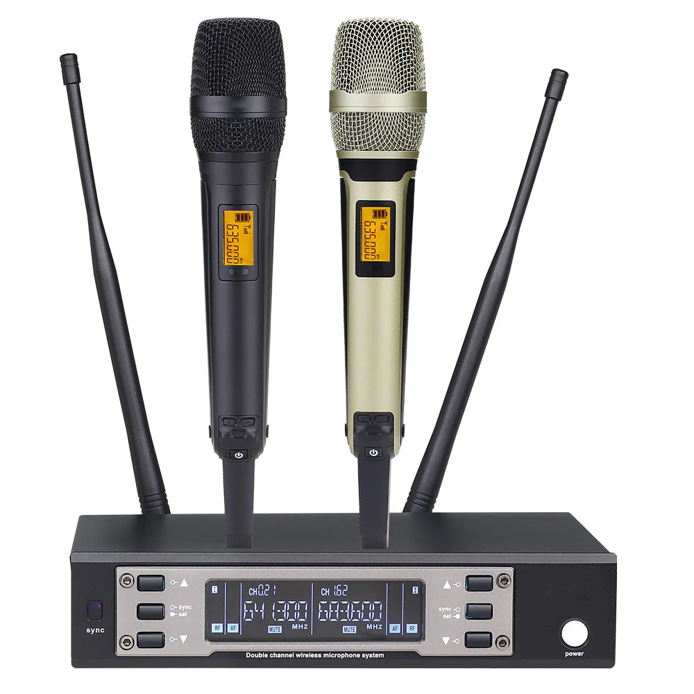 Professional 135G4 SKM9000 2 Channel UHF Wireless Dynamic Microphone 100G4 System DJ Karaoke Stage Performance