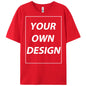 Personalized Custom Print Summer Y2K Team T-Shirt Cotton Casual Loose Short Sleeve Basics Fashion Tee Work Breathable Streetwear