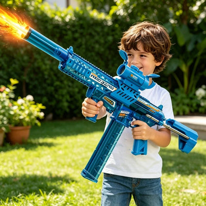 MK9 Children Pulse Electric Water Gun Automatic Water Absorption Induction Flash Light Water Blaster Summer Outdoor Toy for Kids