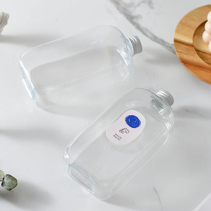 400mL Plastic Beverage Bottles Durable Water Containers with Secure Lids for Drinking Storage