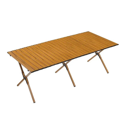 Outdoor Folding Camping Table Lightweight Compact Camping Picnics Portable Wooden Picnic Table Backyard Parties Beach Trips