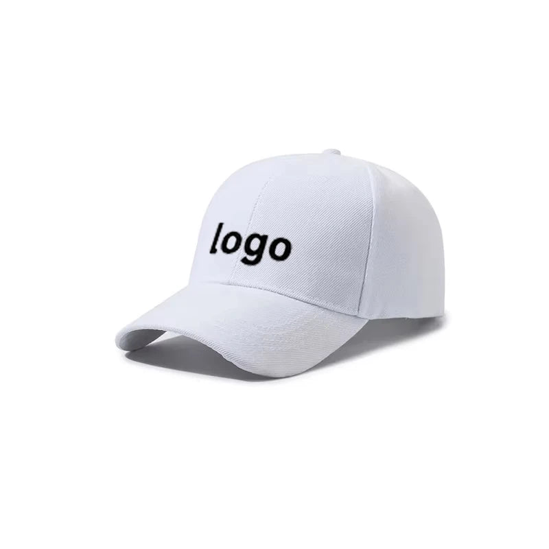 Customized Printed Logo DIY Baseball Cap Unisex Adjustable Men Women Sport Trucker Hat Solid Color Personalized Caps