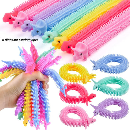 Cute Caterpillar Unicorn Animals Squishy Kids Sensory Fidget Decompression Toys for Children Adults Autism Stress Relief Gifts