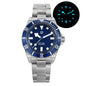 Watchdives WD1969 Pro 38mm Quartz Watch VH31 Sweep Seconds Movement 20Bar Waterproof BGW9 Blue Luminous Sapphire Glass Watches