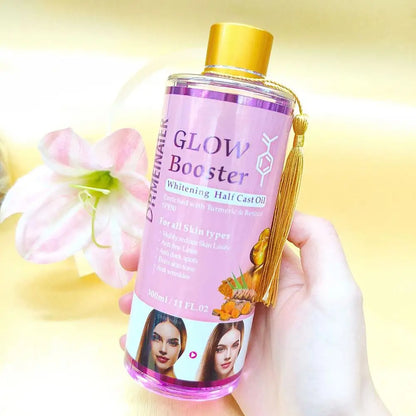 Booster Lightening Radiance Half Cast Oil 300ml Brightening Body Oil for All Skin Types, Brightening & Repairing Body Oil Skinca