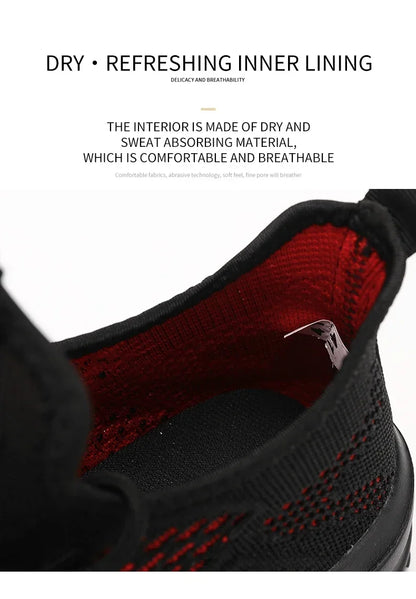 YRZL Running Shoes Men Comfortable Lightweight Grey Walking Sneakers Breathable Air Mesh Non Slip Casual Tennis Shoes for Men