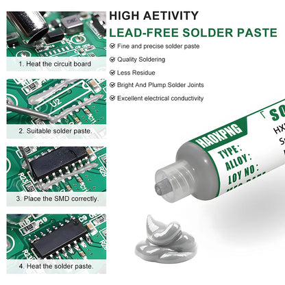 Sn99Ag0.3Cu0.7 Solder Paste, Flux, Lead-Free Solder Paste Free Cleaning Is Widely Used In All Kinds Of Soldering