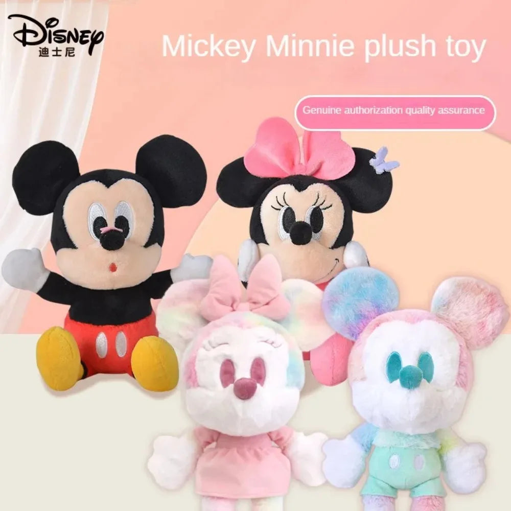 20cm Mickey Mouse Plush Toys Kawaii Anime Mickey Minnie Stuffed Plush Models Decoration Dolls for Boys Girls Birthday Gifts