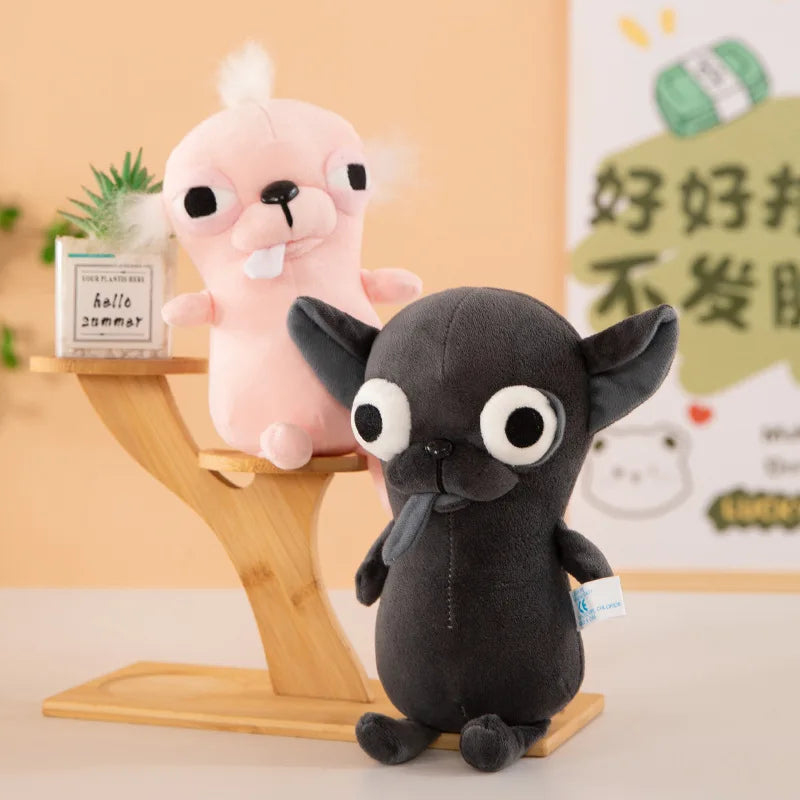 15/25cm Stuffed Animals Chihuahua Plush Toy Keychain Pendant Puppy Pet Chihuahua Dolls Kawaii Realistic Chihuahua Simulation Dog