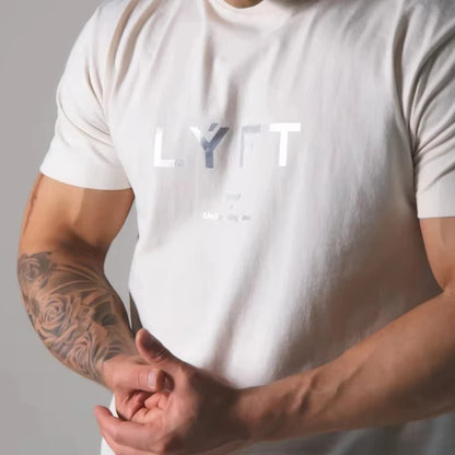 2026 Japanese men's printed running sports T-shirt, casual fitness gym, fitness street style, plus size short sleeved shirt