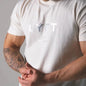 2026 Japanese men's printed running sports T-shirt, casual fitness gym, fitness street style, plus size short sleeved shirt