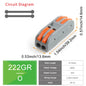 DIY GO 25PCS Universal Compact Fast BUTT Wire Connector Push-in Lever Splice Terminal Block 2/3/4/5 Pin Home LED Lighting Wiring