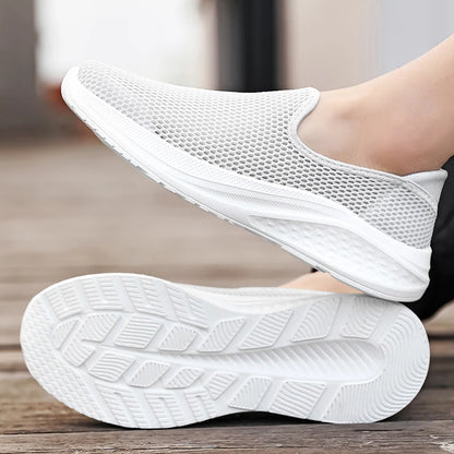 Outdoor Mesh Men Loafers Summer Man Casual Shoes Platform Walking Sneakers Comfortable Breathable Running Jogging Sport Shoes