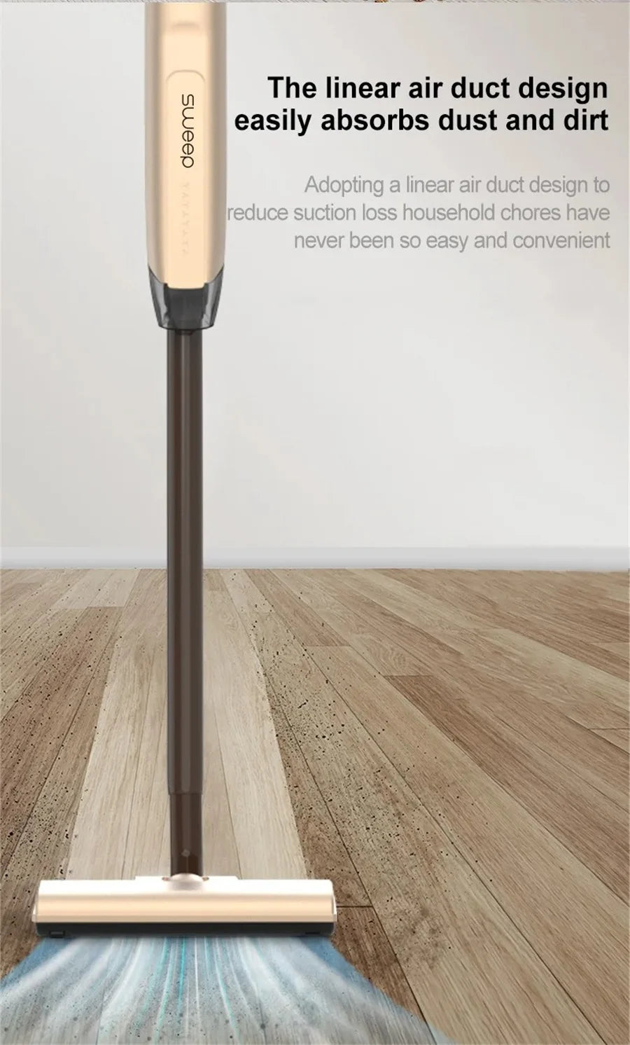 Wireless Handheld Vacuum Cleaner 20000Pa Strong Suction Lightweight Deep Cleaning for Home Pet Hair Car Floor Sweeping Tool