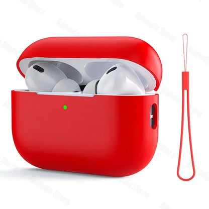 Dla AirPods Pro 2 Etui Płynny Silikon Pokrowiec Na AirPods 3 Pro 2 Etui Miękkie Słuchawki Ochronne Funda dla AirPod Pro 2 Pro2 Pokrowiec