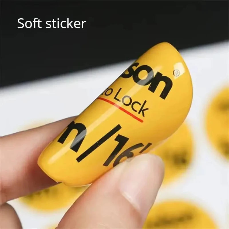 50PCS Free Custom Waterproof 3D Gel Logo Clear Crystal Epoxy Resin Dome Sticker Self-Adhesive Any Size