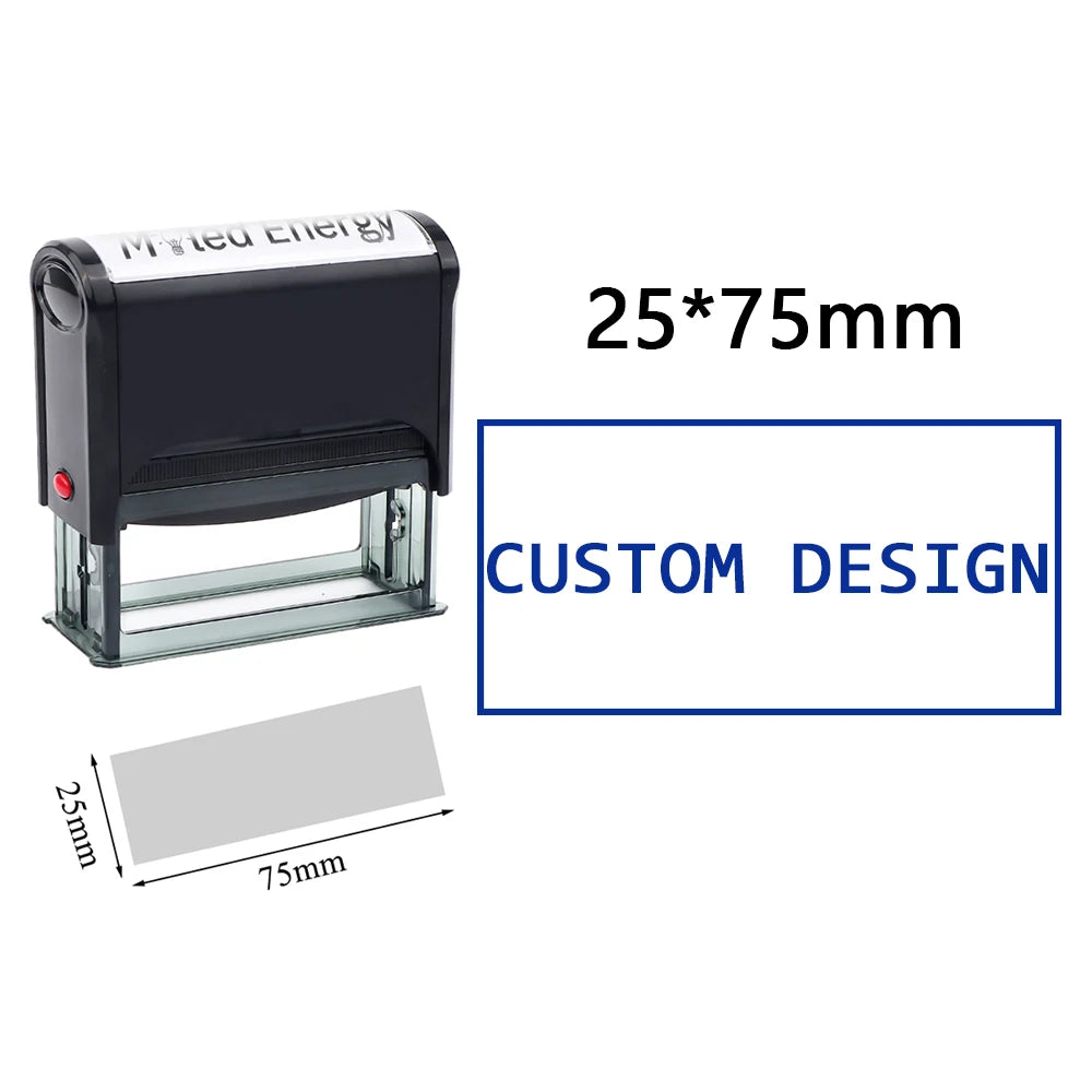 Custom Self-Inking Stamp DIY Rubber Stamp Kit Custom LOGO Personalized Self Inking Business Address Name Number Letter Printing