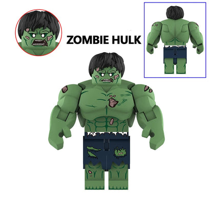 7.5CM Big Size Movable Figure Hulk Lizard Rhino Thing Colossus Hulkbusters Infinity War Model Building Blocks Toys Action Bricks